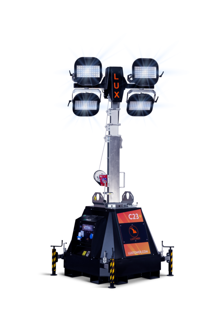 Mat d'éclairage 9m silencieux LED modulable intérieur extérieur Luxtower