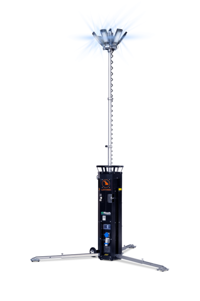 Mat d'éclairage 4m mobile LED compact robuste